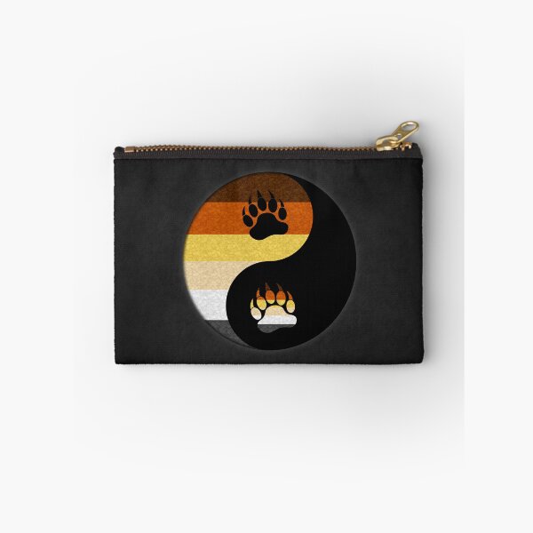 Item preview, Gay Bear Pride Yin and Yang Symbol in Pride Flag Colors designed and sold by LiveLoudGraphic.