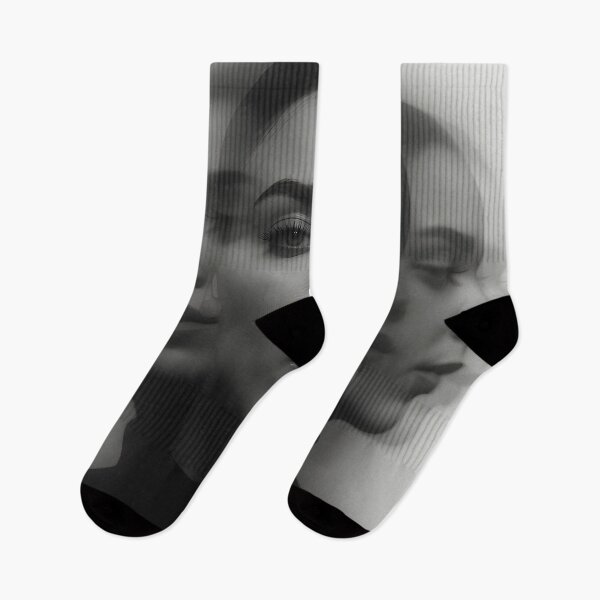 Item preview, Ethereal Illusions – A Surreal Black and White Portrait of a Woman with Multiple Overlapping Faces designed and sold by Nickyayee.