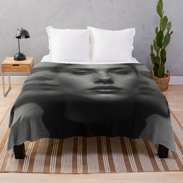 Item preview, Ethereal Illusions – A Surreal Black and White Portrait of a Woman with Multiple Overlapping Faces designed and sold by Nickyayee.
