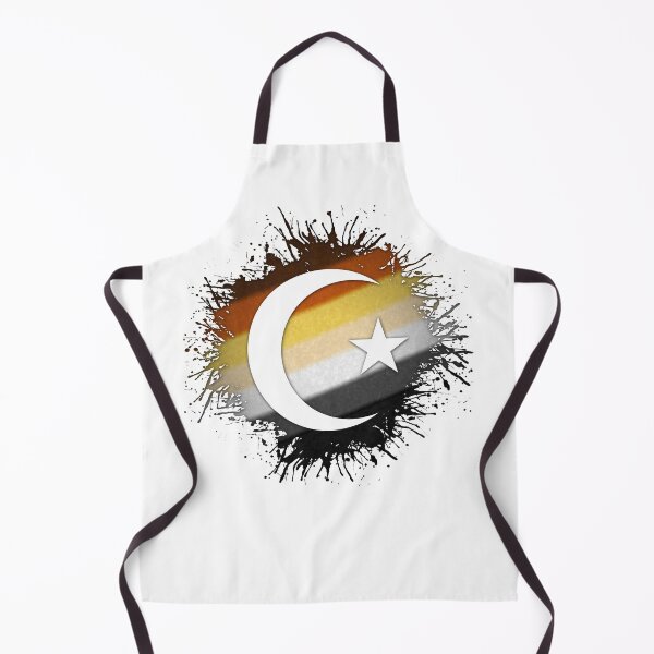 Item preview, Paint Splatter Gay Bear Pride Flag Star and Crescent Symbol designed and sold by LiveLoudGraphic.