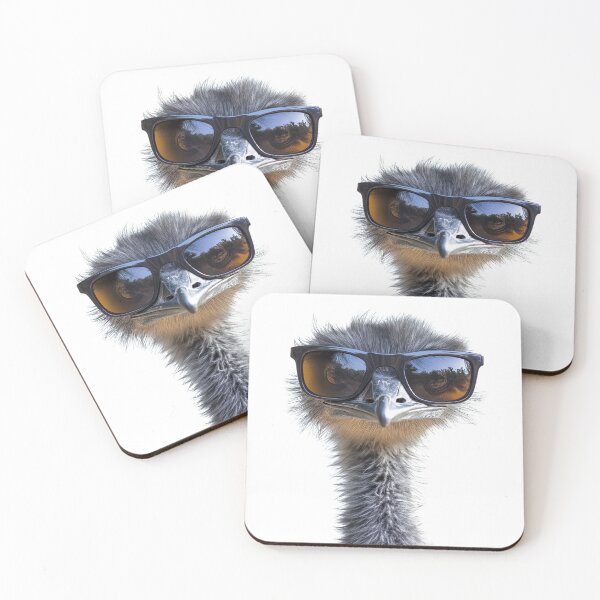 Item preview, Funny cool Emu Bird wearing sunglasses designed and sold by LazyOwlStore.