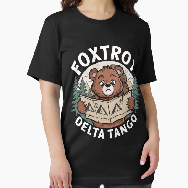 Vista previa del artículo con la obra «Foxtrots Deltas Tangos Oso Gracioso», diseñado y vendido por Dreamy-Scenes.