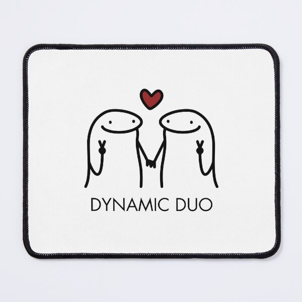 Item preview, Dynamic Duo Meme | Minimalist Funny Relationship Design designed and sold by ZaibsDesigns.