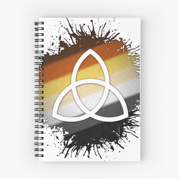Item preview, Paint Splatter Gay Bear Pride Flag Triquetra Symbol designed and sold by LiveLoudGraphic.