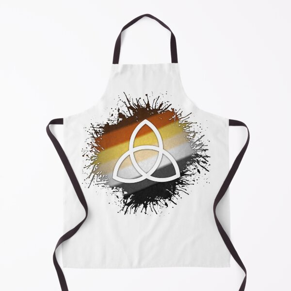 Item preview, Paint Splatter Gay Bear Pride Flag Triquetra Symbol designed and sold by LiveLoudGraphic.