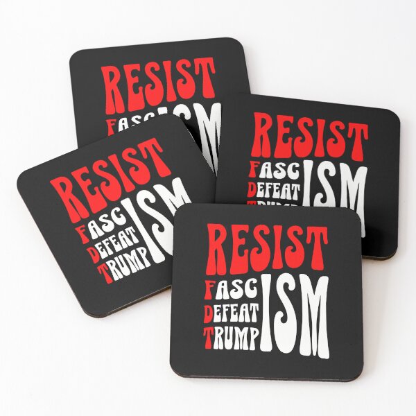 Item preview, Resist Fascism Defeatism Trumpism FDT Anti Trump Stickers designed and sold by EthosWear.