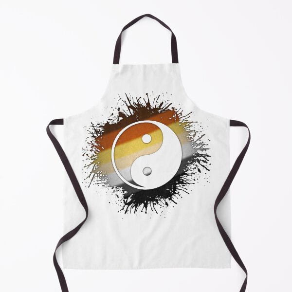 Item preview, Paint Splatter Gay Bear Pride Flag Yin and Yang Symbol designed and sold by LiveLoudGraphic.