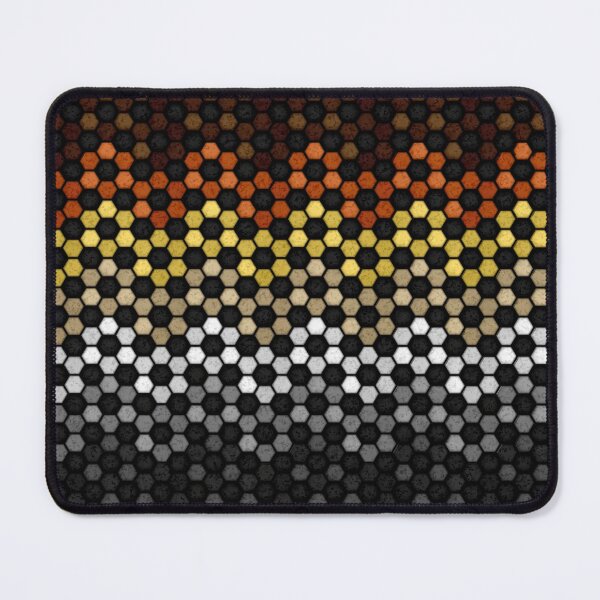 Item preview, Seamless Football Pattern in Gay Bear Pride Flag Colors designed and sold by LiveLoudGraphic.