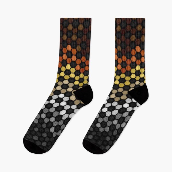 Item preview, Seamless Football Pattern in Gay Bear Pride Flag Colors designed and sold by LiveLoudGraphic.