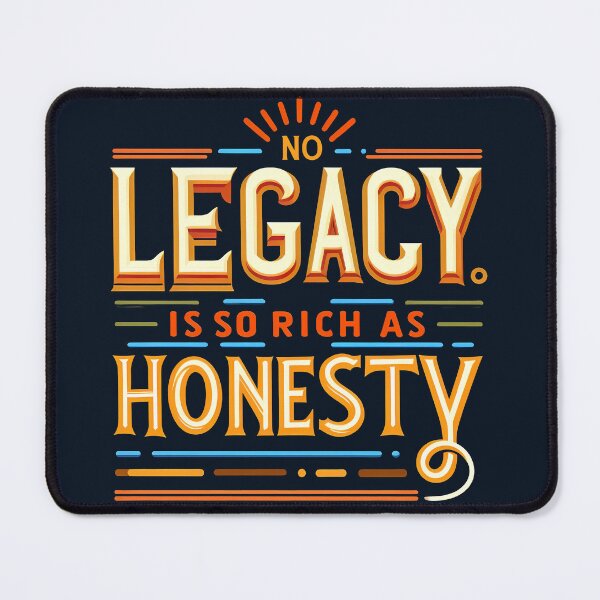Item preview, No legacy is so rich as honesty, typography designed and sold by maxmaj.
