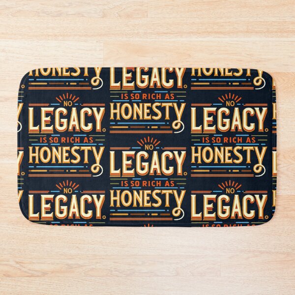 Item preview, No legacy is so rich as honesty, typography designed and sold by maxmaj.