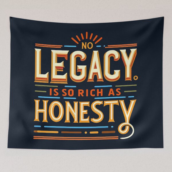 Item preview, No legacy is so rich as honesty, typography designed and sold by maxmaj.