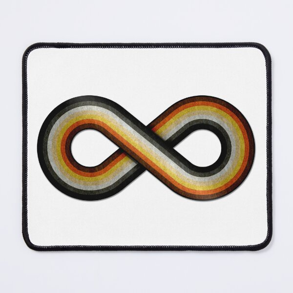 Item preview, Large Infinity Symbol Striped with Gay Bear Pride Flag designed and sold by LiveLoudGraphic.
