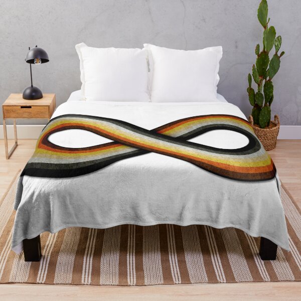 Item preview, Large Infinity Symbol Striped with Gay Bear Pride Flag designed and sold by LiveLoudGraphic.