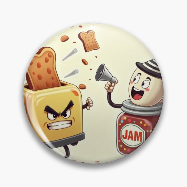 Item preview, Breakfast Battle: Toaster vs. Jam designed and sold by Srahul.