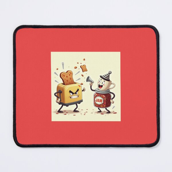 Item preview, Breakfast Battle: Toaster vs. Jam designed and sold by Srahul.