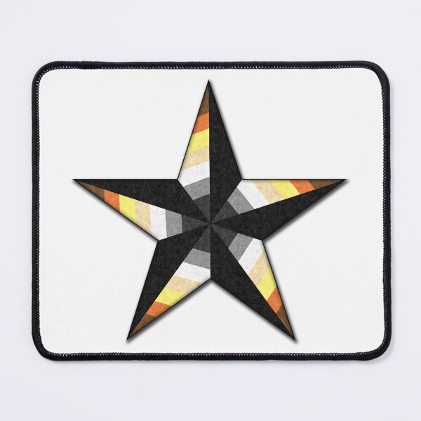 Item preview, Bear Pride Flag Colored Nautical Star designed and sold by LiveLoudGraphic.
