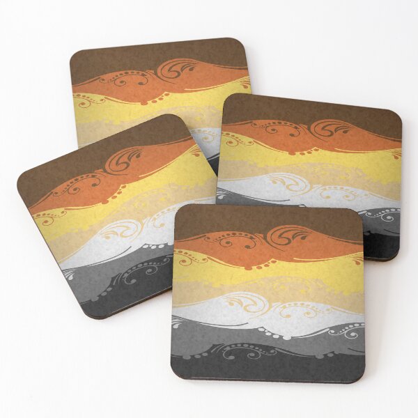 Item preview, Fancy Swooped and Swirled Gay Bear Pride Flag Background designed and sold by LiveLoudGraphic.