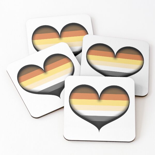 Item preview, Large Vector Heart in Gay Bear Pride Flag designed and sold by LiveLoudGraphic.