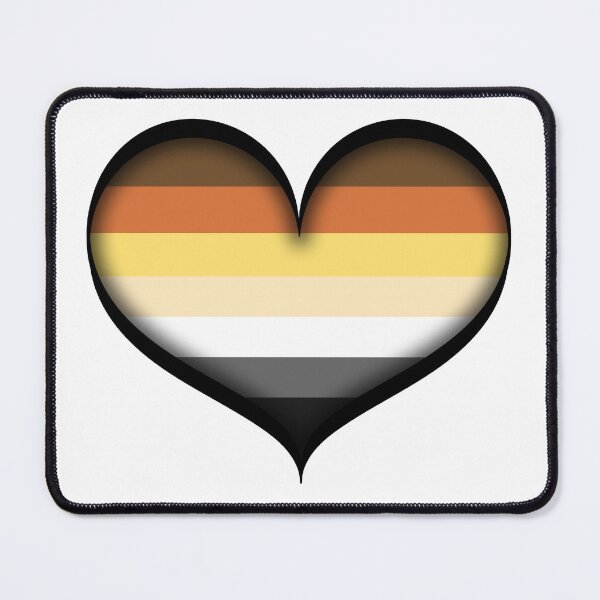 Item preview, Large Vector Heart in Gay Bear Pride Flag designed and sold by LiveLoudGraphic.