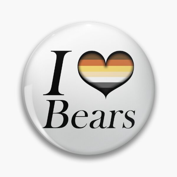 Item preview, I Heart Bears Design Gay Bear Flag Heart designed and sold by LiveLoudGraphic.