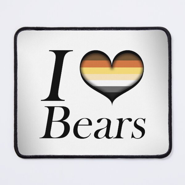 Item preview, I Heart Bears Design Gay Bear Flag Heart designed and sold by LiveLoudGraphic.