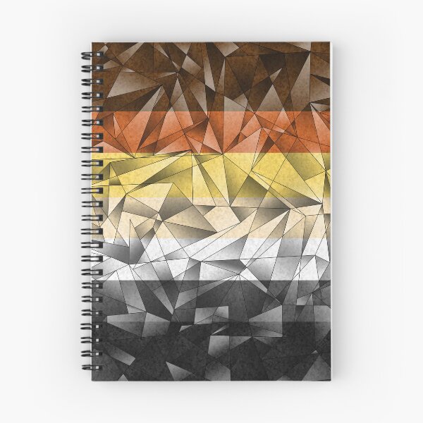 Item preview, Abstract Fractal Triangles Gay Bear Pride Flag Pattern designed and sold by LiveLoudGraphic.