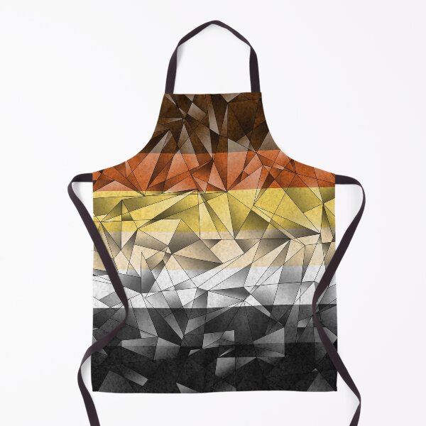Item preview, Abstract Fractal Triangles Gay Bear Pride Flag Pattern designed and sold by LiveLoudGraphic.