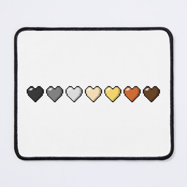 Item preview, Row of Seven Gay Bear Pride Flag Pixel Hearts designed and sold by LiveLoudGraphic.