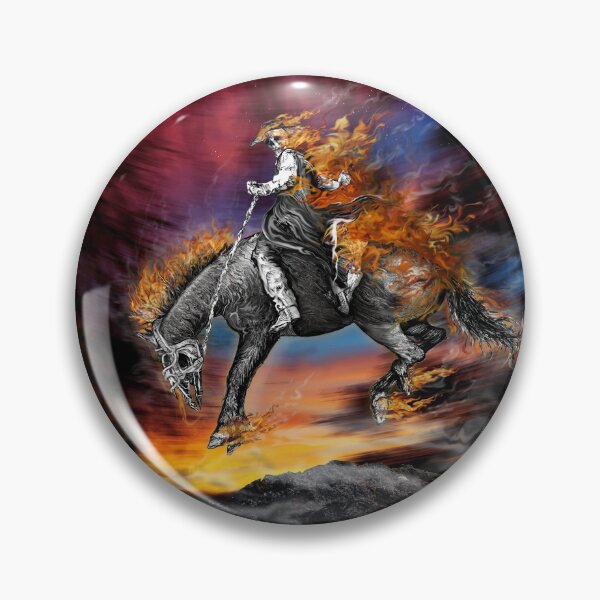 Item preview, Texas Ghost Rider Cowboy Demon Bronc Buster Rodeo designed and sold by oz10.