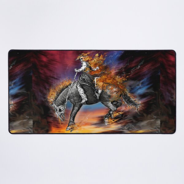 Item preview, Texas Ghost Rider Cowboy Demon Bronc Buster Rodeo designed and sold by oz10.