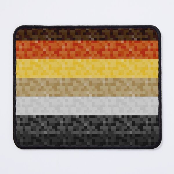 Item preview, Gay Bear Pride Pixel Flag Repeating Background designed and sold by LiveLoudGraphic.