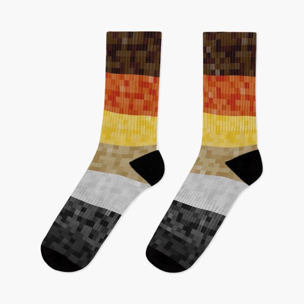Item preview, Gay Bear Pride Pixel Flag Repeating Background designed and sold by LiveLoudGraphic.