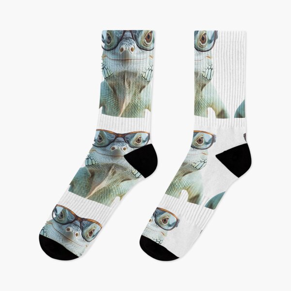 Item preview, Funny cool Green iguana wearing sunglasses designed and sold by LazyOwlStore.