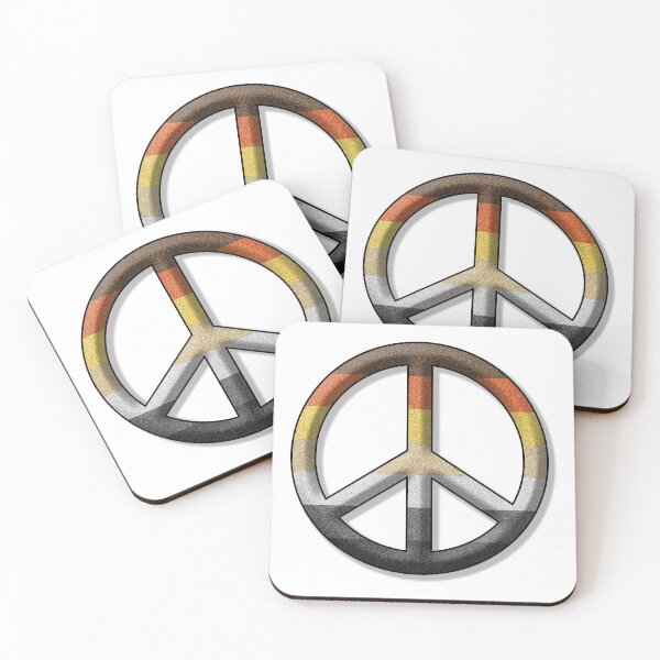 Item preview, Peace Pride design in Gay Bear pride flag colors designed and sold by LiveLoudGraphic.