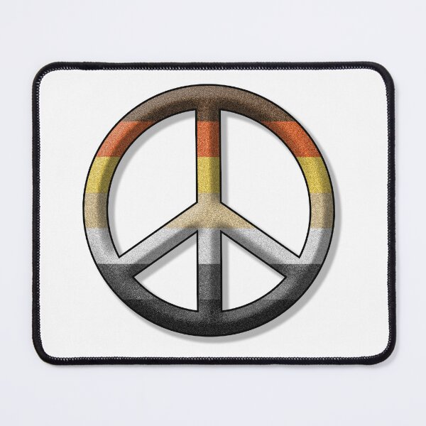 Item preview, Peace Pride design in Gay Bear pride flag colors designed and sold by LiveLoudGraphic.