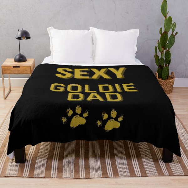 Item preview, Sexy Goldie Dad – Bold Gold Textured Paw Print Design designed and sold by Fredster1966.