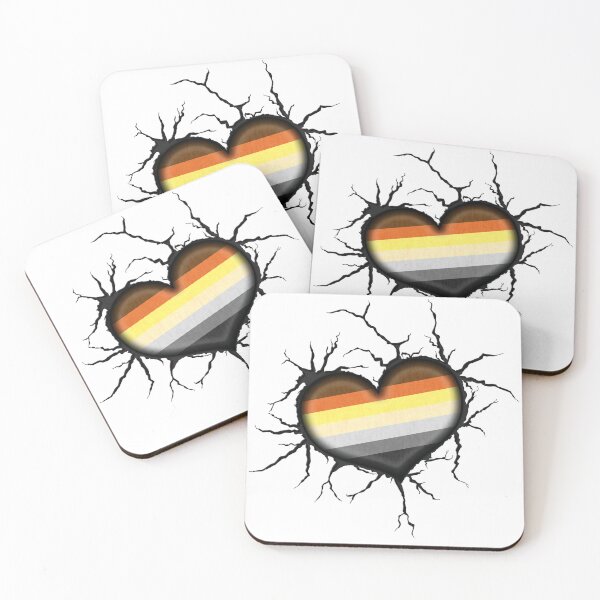 Item preview, Gay Bear Heart Thrown into Cracked surface designed and sold by LiveLoudGraphic.