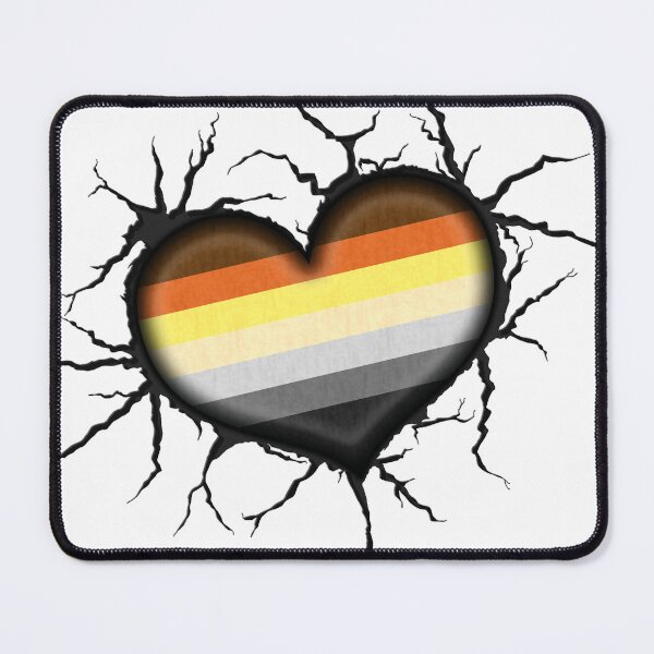 Item preview, Gay Bear Heart Thrown into Cracked surface designed and sold by LiveLoudGraphic.
