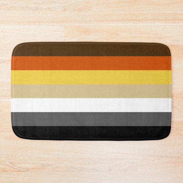 Item preview, Seamless Repeating Gay Bear Pride Flag Pattern designed and sold by LiveLoudGraphic.