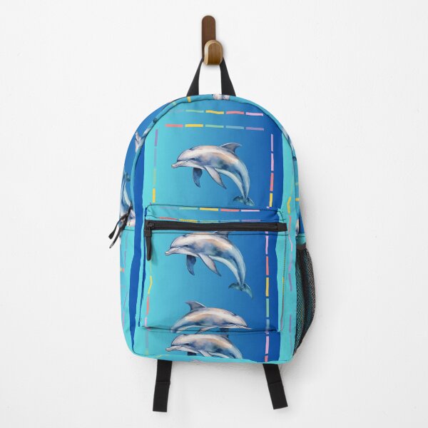 Item preview, Gentle Dolphin Pair, Blue Ocean, Sea Mammals designed and sold by AASparksDesigns.
