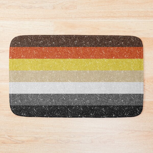 Item preview, Faux Glitter Gay Bear Pride Flag Background designed and sold by LiveLoudGraphic.
