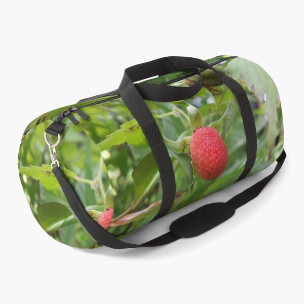 Artikelvorschau, Reife rote Früchte der Sorte Rubus rosifolius || Obstfotografie entworfen und verkauft von Yusuf-Design.