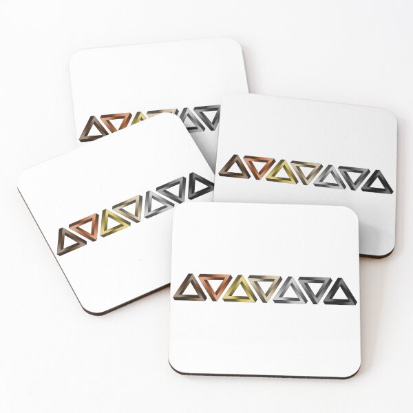 Item preview, Gay Bear Pride Flag Colored Twisted Triangles Optical Illusions designed and sold by LiveLoudGraphic.