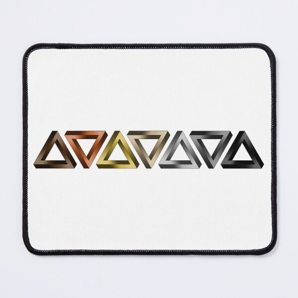 Item preview, Gay Bear Pride Flag Colored Twisted Triangles Optical Illusions designed and sold by LiveLoudGraphic.