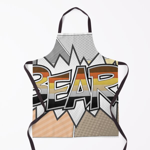 Item preview, Halftone Gay Bear Pride Typography with Flag Background designed and sold by LiveLoudGraphic.