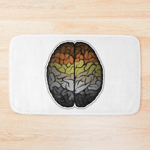 Item preview, Large Gay Bear Pride Flag Colored Brain designed and sold by LiveLoudGraphic.