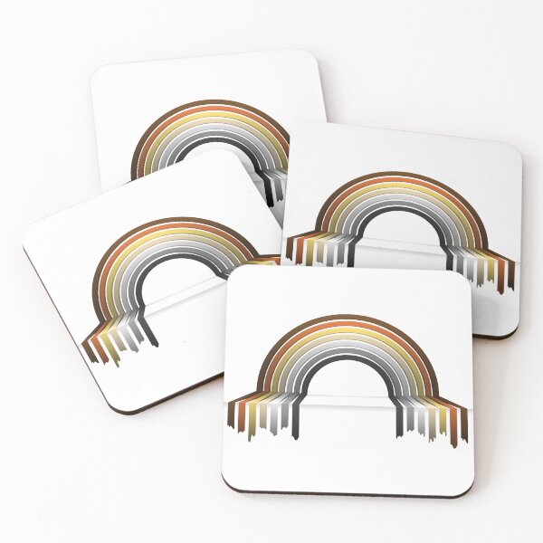 Item preview, Gay Bear Pride Flag 3D Drip Rainbow Design designed and sold by LiveLoudGraphic.