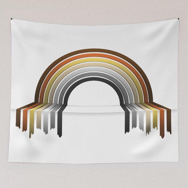 Item preview, Gay Bear Pride Flag 3D Drip Rainbow Design designed and sold by LiveLoudGraphic.