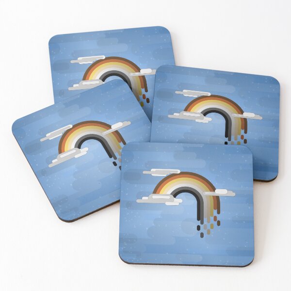 Item preview, Gay Bear Pride Flag Minimalist Drip Rainbow Design designed and sold by LiveLoudGraphic.